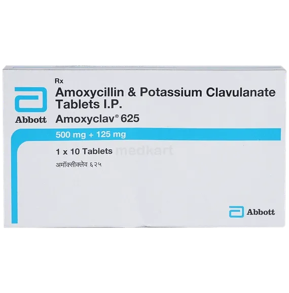 amoxyclav 625mg tablet 10's